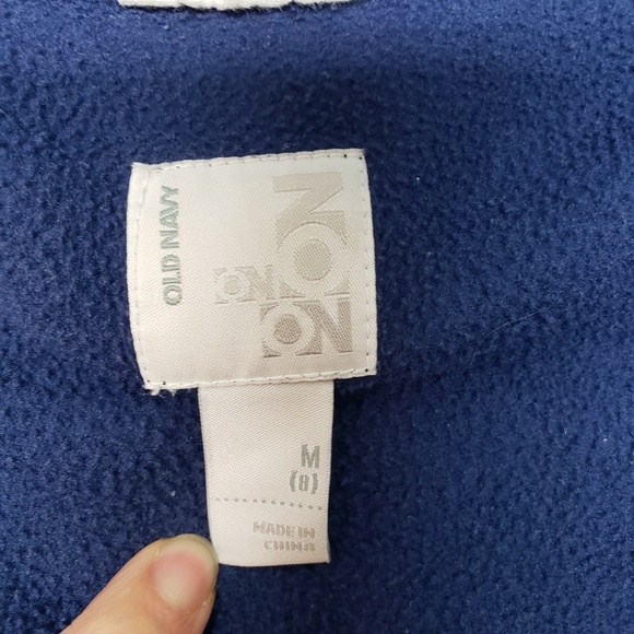 Old Navy Girls Fleece Zipped Blue Jacket size 8 - Picture 2 of 6